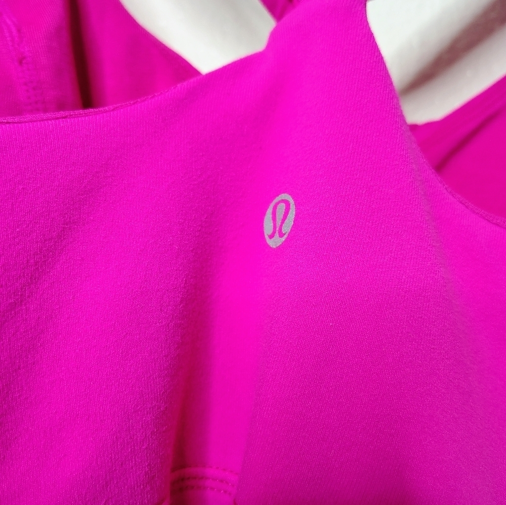 LULULEMON Women's Cross My Heart Tank Paris Pink Sz 8 💗 - Picture 9 of 16